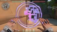 C-Site attacking smokes tactical map view (Image via Riot Games)